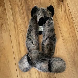 Grey wood spirit hood